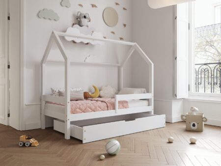 Łóżko domek Florence BOX z szufladą na pościel