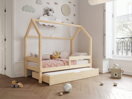 Łóżko domek Florence DUO z funkcją spania w szufladzie
