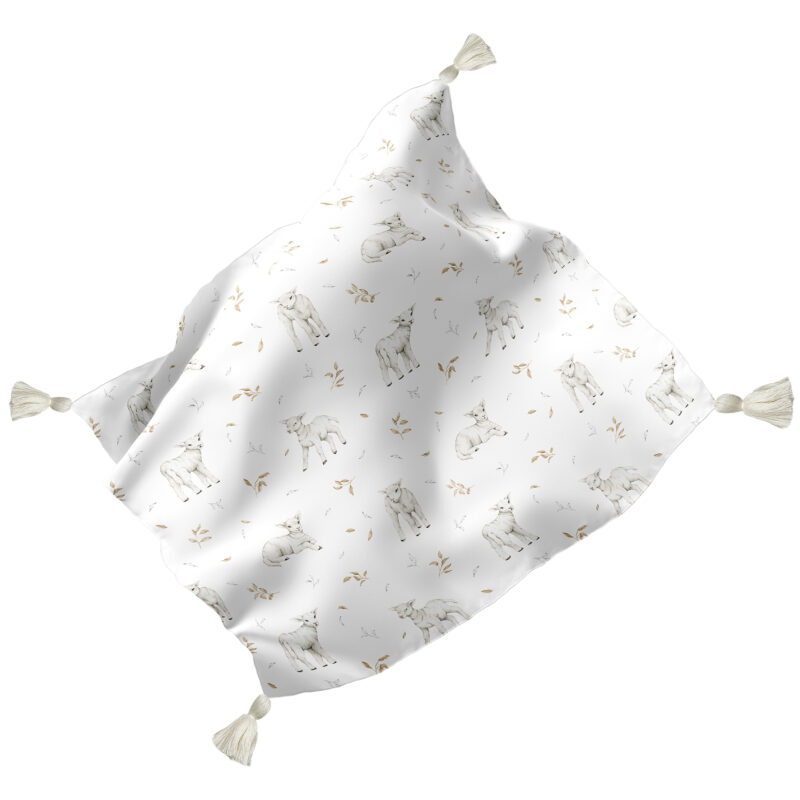 Otulacz 70x70 z chwostami Little sheep