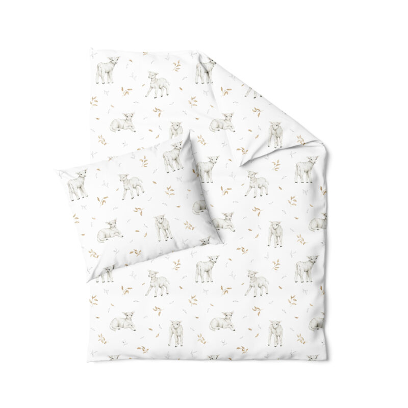 Komplet pościeli 2el. 75x65+30x40 z wkładem Little sheep