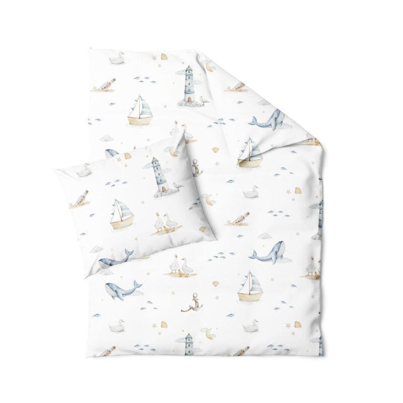 Komplet pościeli 2el. 75x65+30x40 z wkładem Marine