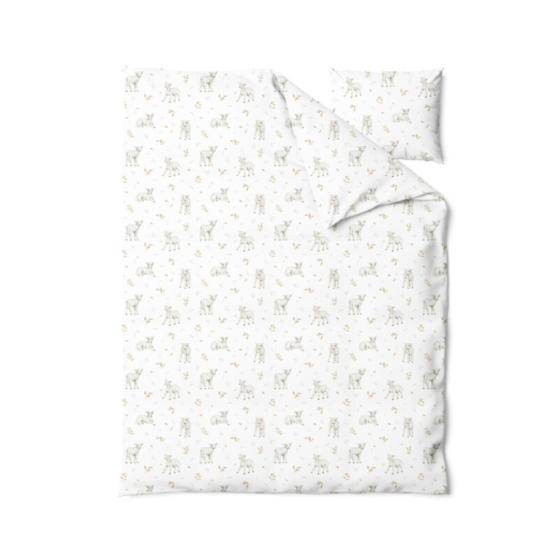 Komplet poszewek 125x110+50x60 Little sheep