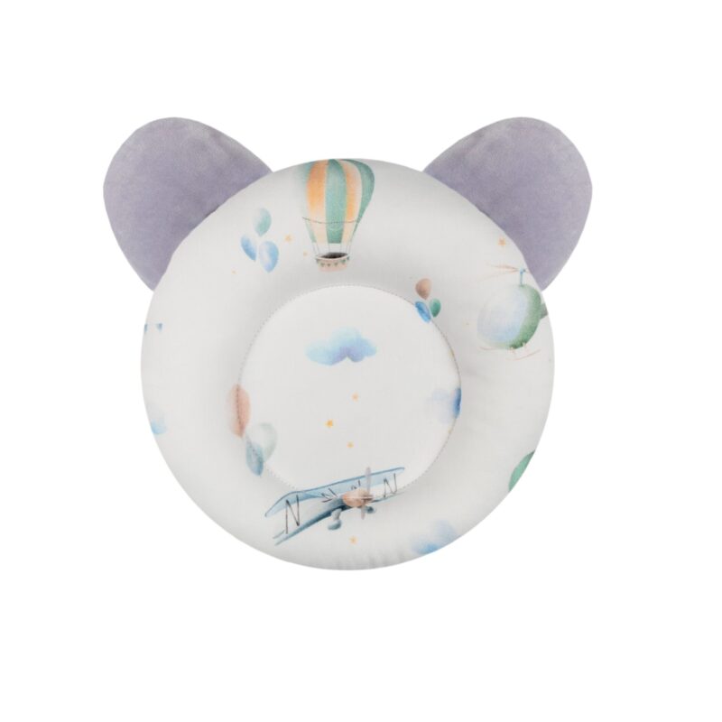 Poduszka z dziurką miś Balloon jasnoszary