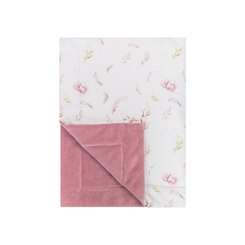 Kocyk 150x100 Blossom brudny róż