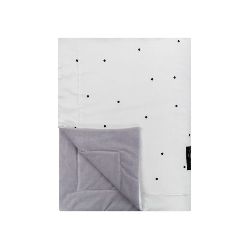 Kocyk 100x75 Dots jasnoszary