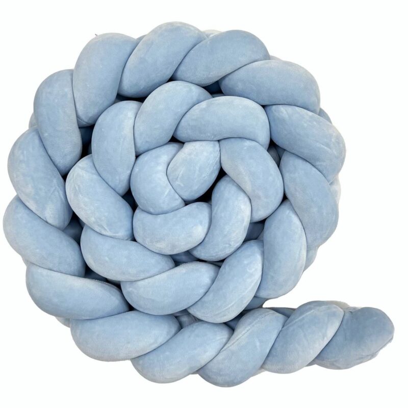 Ochraniacz warkocz kłos 200cm baby blue DOSTĘPNY OD RĘKI