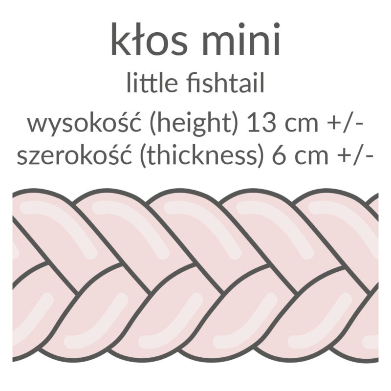 Ochraniacz warkocz kłos mini